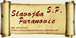 Slavojka Puranović vizit kartica